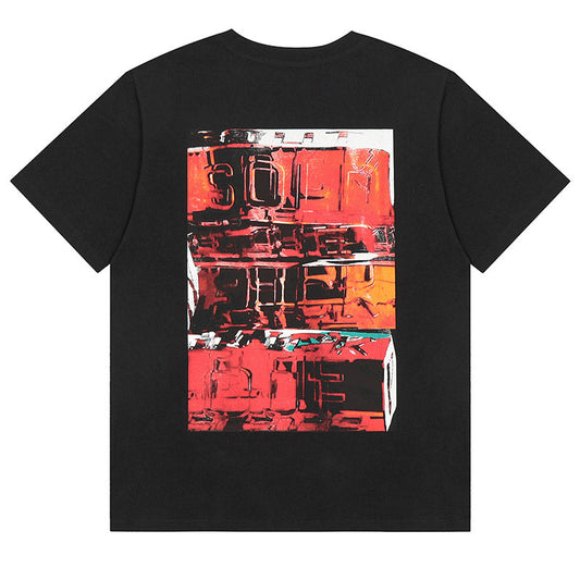 VLONE Cartoon graphic studded letter T-shirts